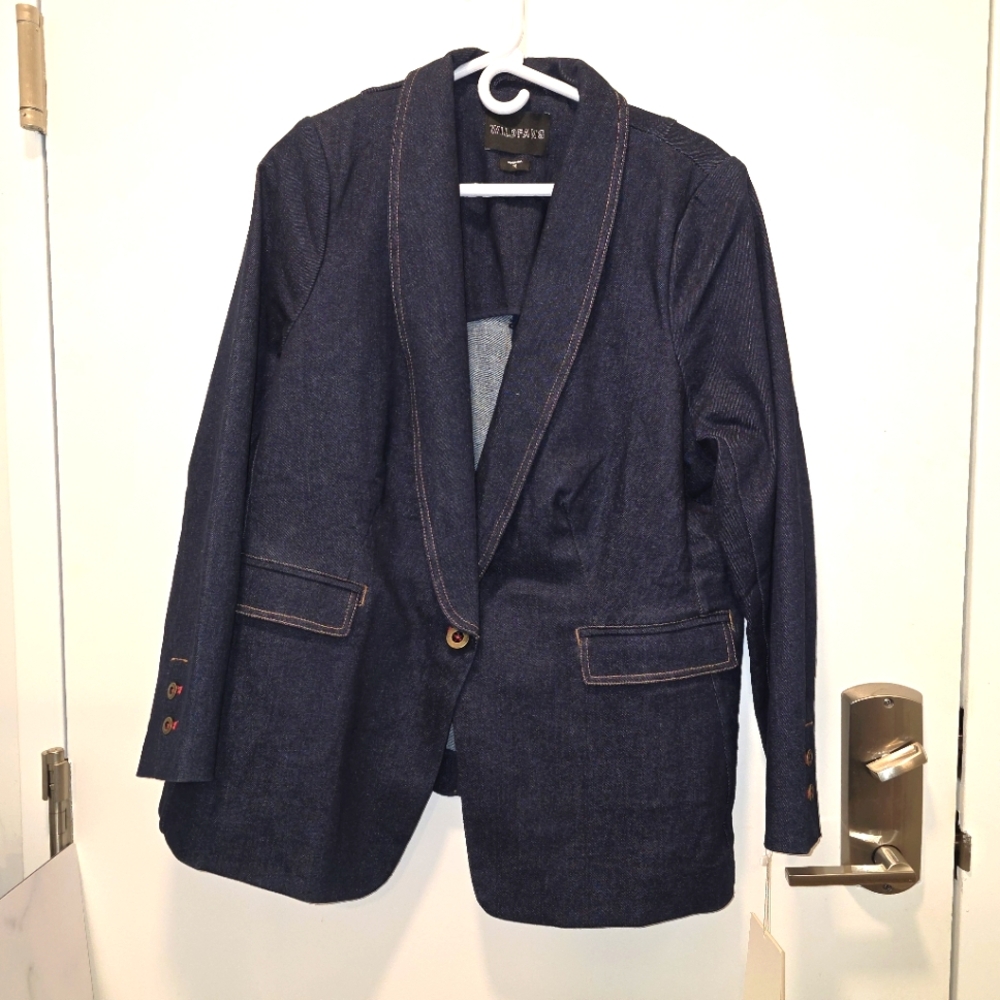 Wildfang Essential Denim Blazer